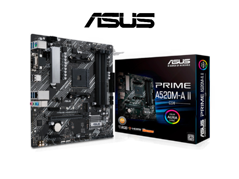 PLACA MADRE ASUS PRIME A520M-A II CSM AM4 (90MB17H0-M0EAYC)